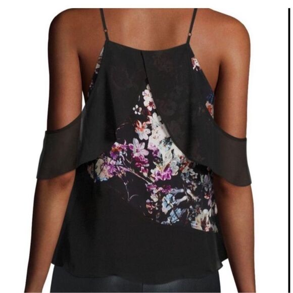 Parker Silk Printed V-Neck Blouse - Picture 2 of 3